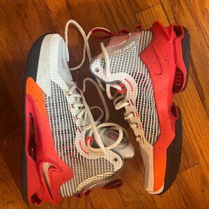 Nike Air Zoom G.t. Jump Pearl Orange and White Basketball Shoes